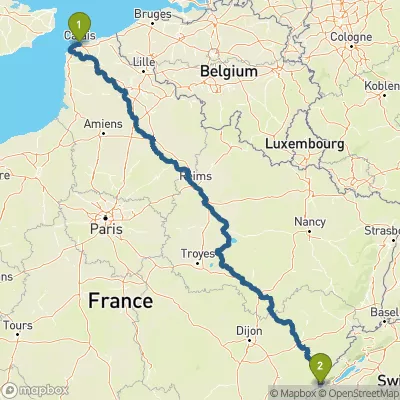 Carte du parcours GR34 De Muzillac au Mont St Michel