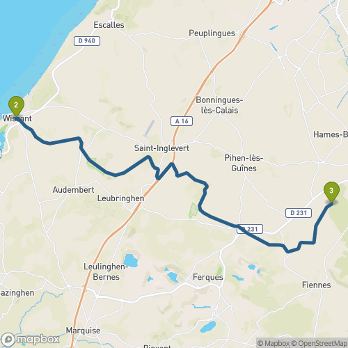 Carte du parcours Wisant