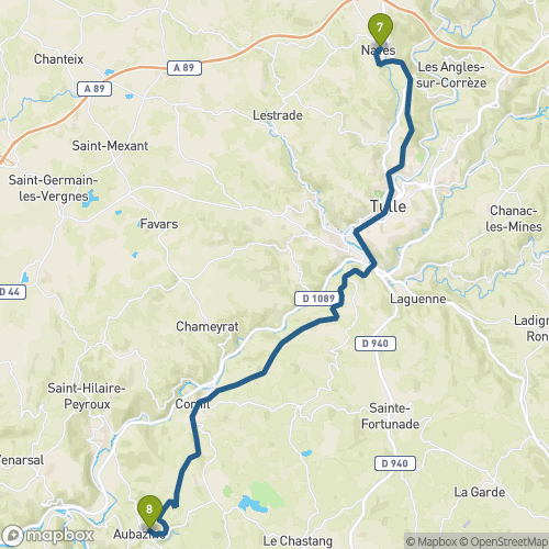 Carte du parcours Naves