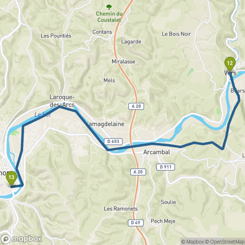Carte du parcours Vers