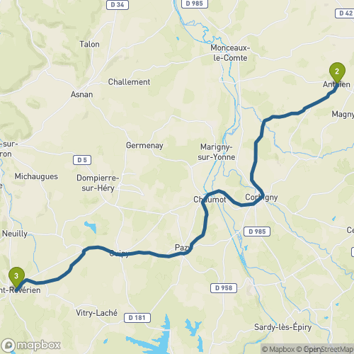 Carte du parcours Anthien