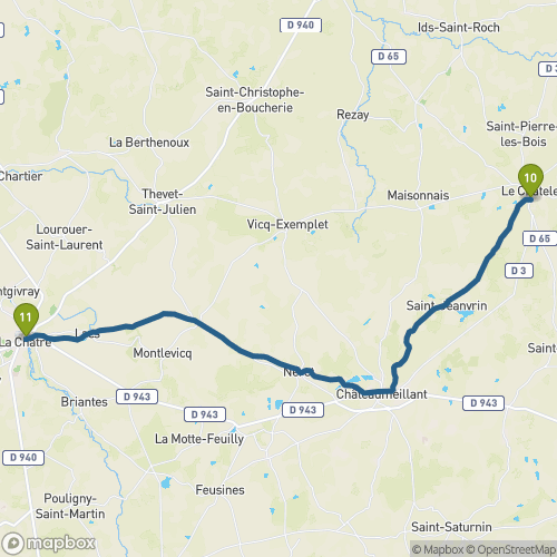 Carte du parcours Le Châtelet