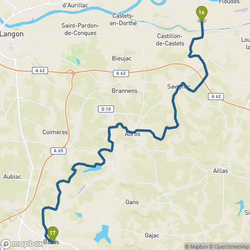 Carte du parcours Bassanne