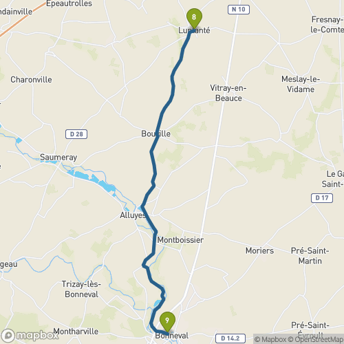 Carte du parcours Luplanté
