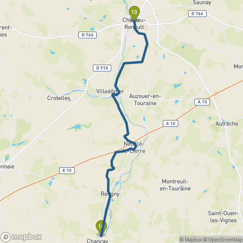 Carte du parcours Château-Renault