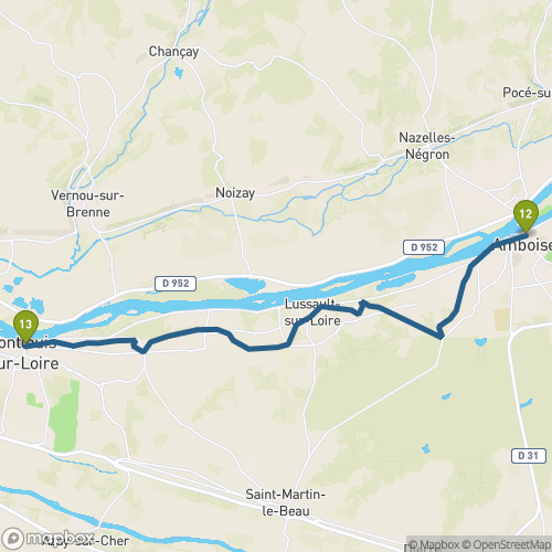 Carte du parcours Amboise