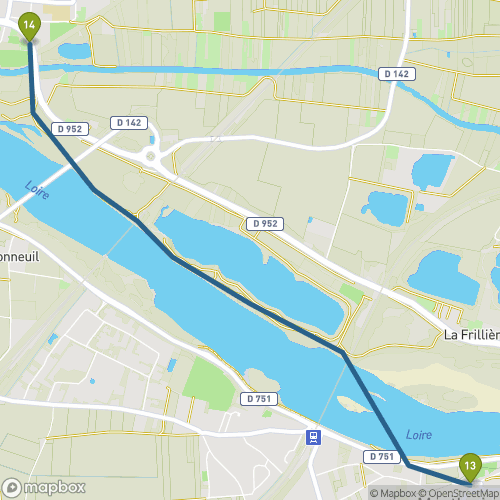 Carte du parcours Montlouis-sur-Loire