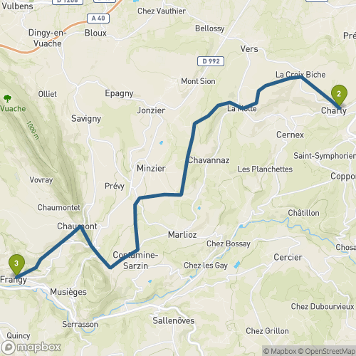 Carte du parcours Charly