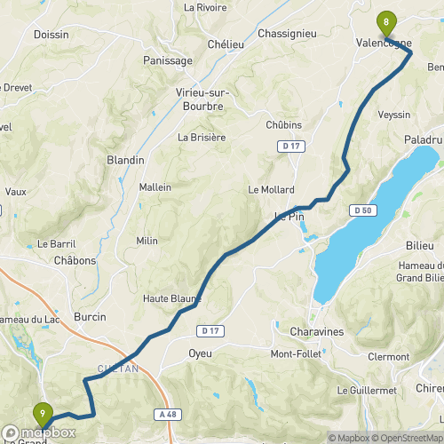 Carte du parcours Valencogne