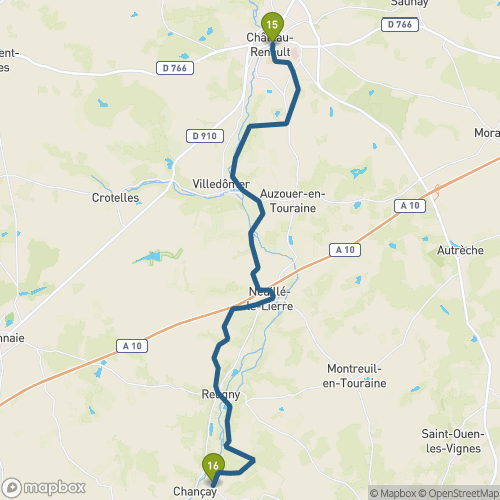 Carte du parcours Château-Renault