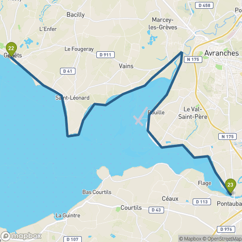 Carte du parcours Genêts