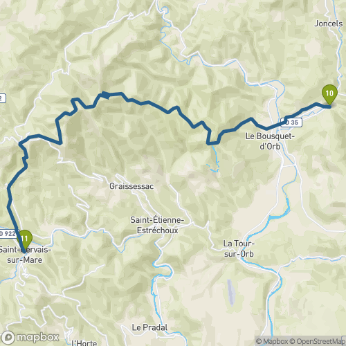 Carte du parcours Lunas