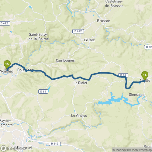 Carte du parcours Anglès