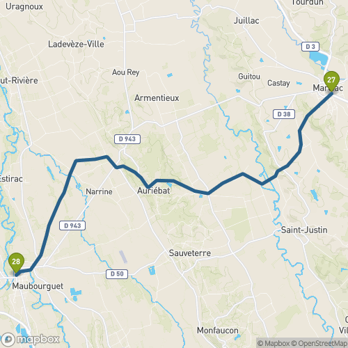 Carte du parcours Marciac