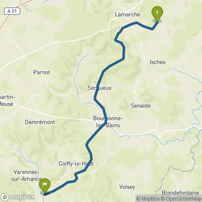 Carte du parcours Serécourt