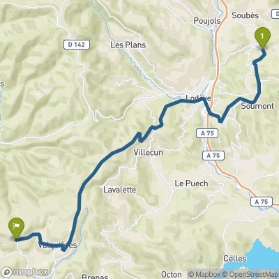 Carte du parcours Fozières