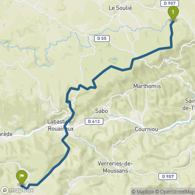 Carte du parcours Le-Moulinet