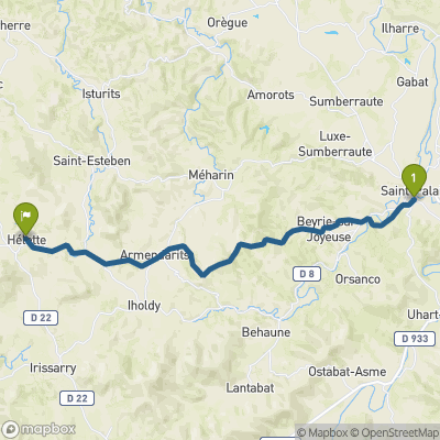 Carte du parcours St_Palais